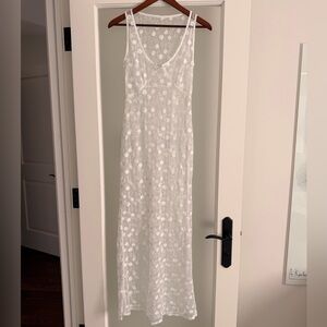 White Lace Maxi Dress